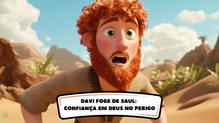 Davi Foge de Saul - Confiança em Deus no Perigo