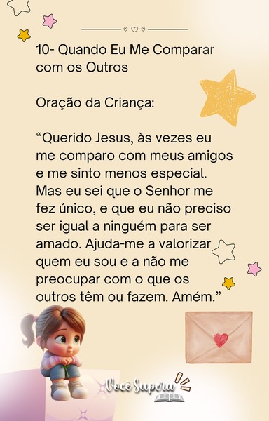 Desafio 10 - Quando Eu me Comparar com os Outros