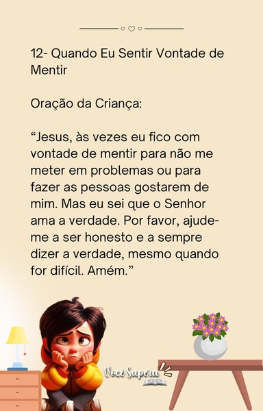 Desafio 12 - Quando Eu Sentir Vontade de Mentir