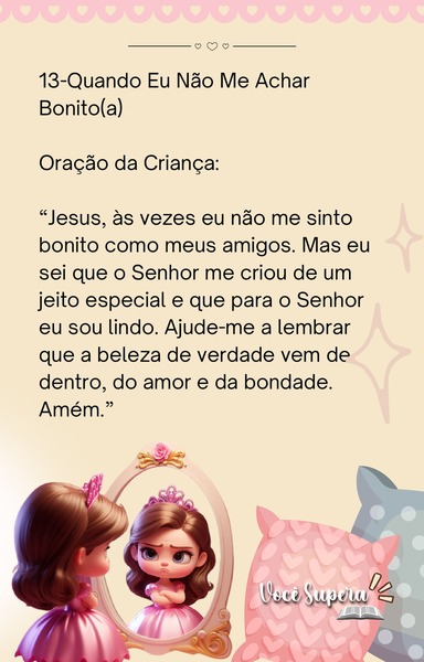 Desafio 13 - Quando Eu Não me Achar Bonito(a)