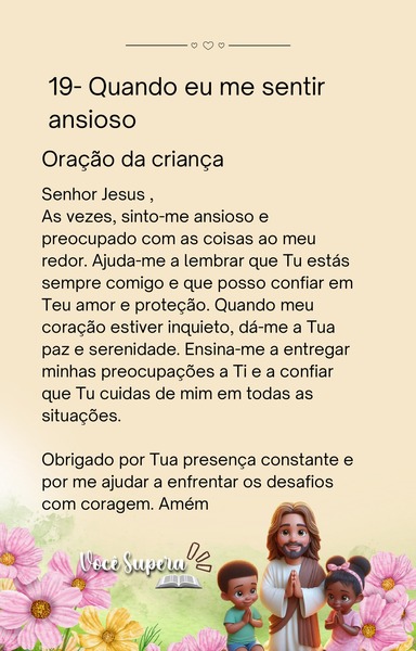 Desafio 19 - Quando Eu me Sentir Ansioso
