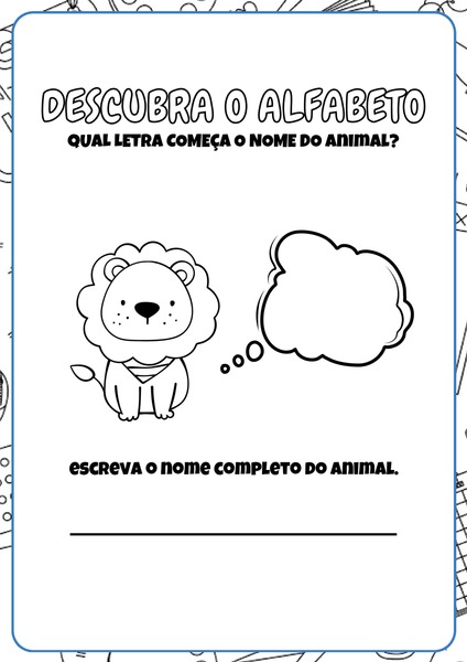 Descubra o Alfabeto - Letra L