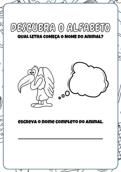 Descubra o Alfabeto - Letra U