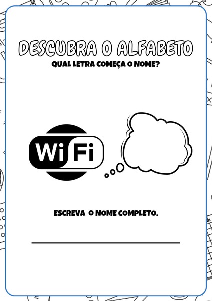 Descubra o Alfabeto - Letra W