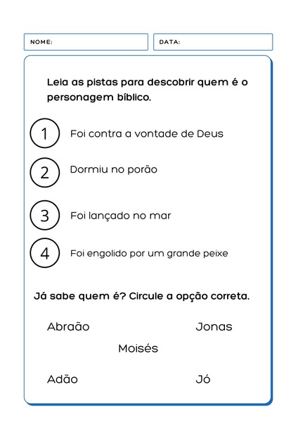 Descubra quem é o Personagem Bíblico v.3