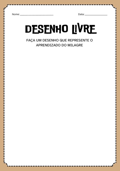 Desenho Livre - Curando o Cego
