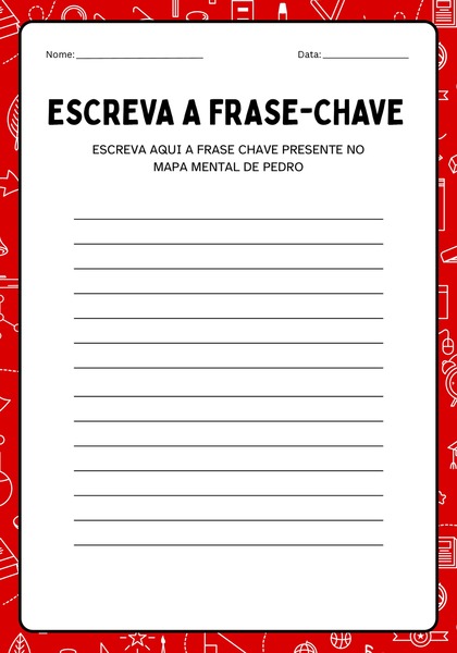 Escreva a Frase-chave - Pedro