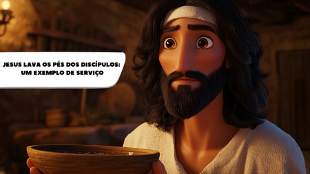 Jesus Lava os Pés dos Discípulos - Um Exemplo de Serviço