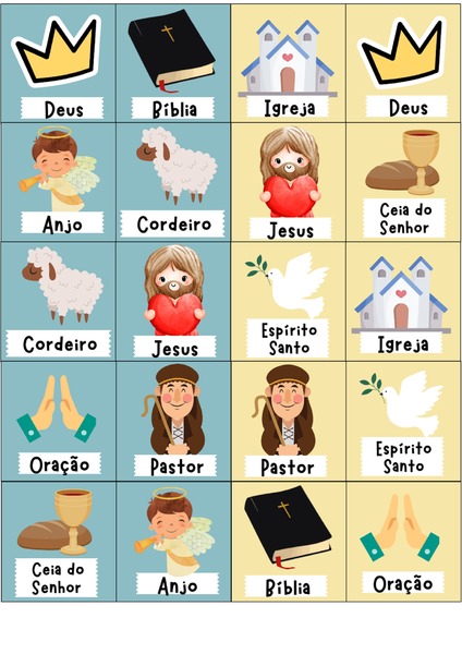 Jogo da Memória Bíblico v.8