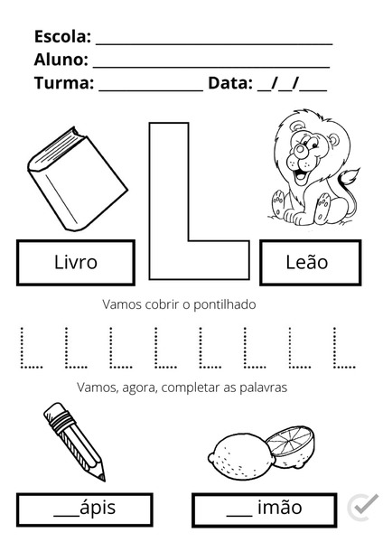 L de Livro e Leão