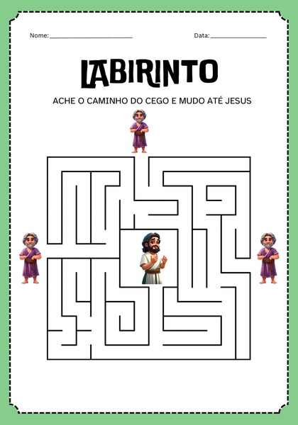 Labirinto - Leve o Cego e Mudo até Jesus