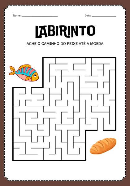 Labirinto - Leve o Peixe até o Pão
