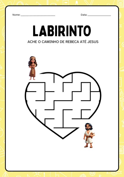 Labirinto - Leve Rebeca até Jesus