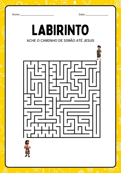 Labirinto - Leve Simão até Jesus