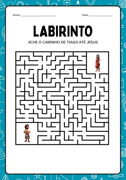 Labirinto - Leve Tiago até Jesus
