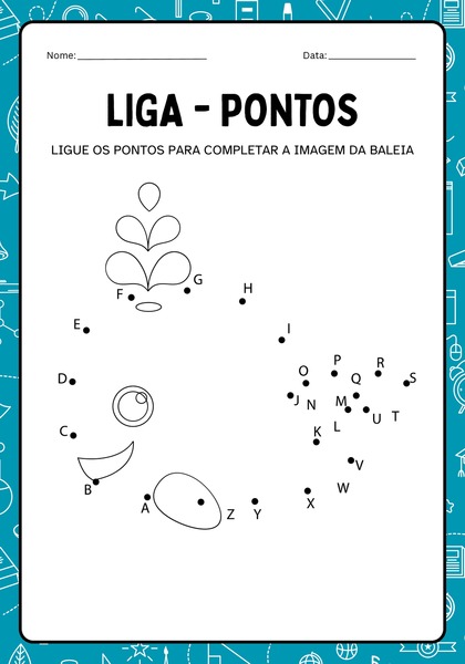 Ligue os Pontos - Baleia