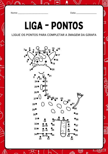 Ligue os Pontos - Girafa