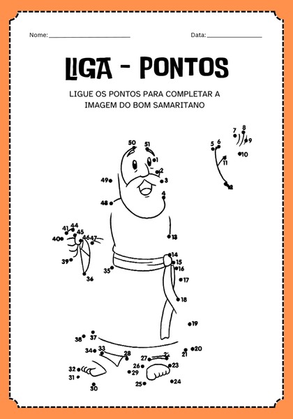 Ligue os Pontos - O Bom Samaritano