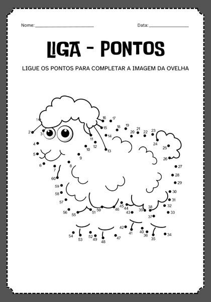 Ligue os Pontos - Ovelha v.2