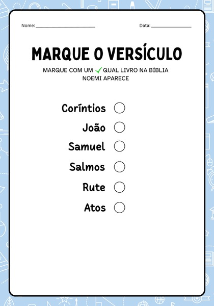 Marque o Versículo - Noemi