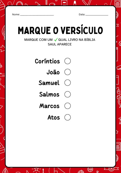 Marque o Versículo - Saul