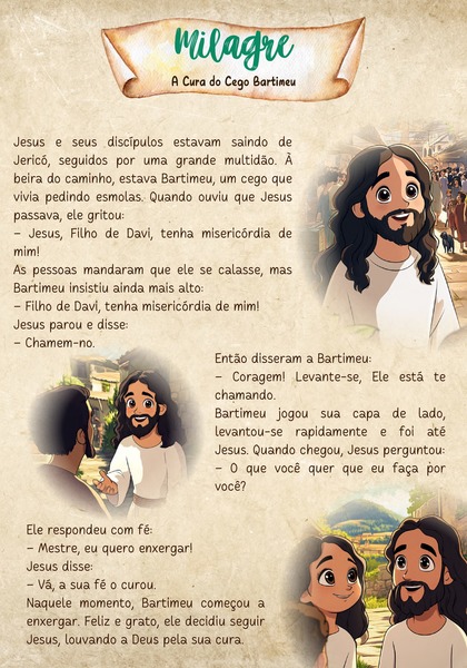 Milagre - A Cura do Cego Bartimeu