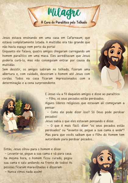 Milagre - A Cura do Paralítico pelo Telhado