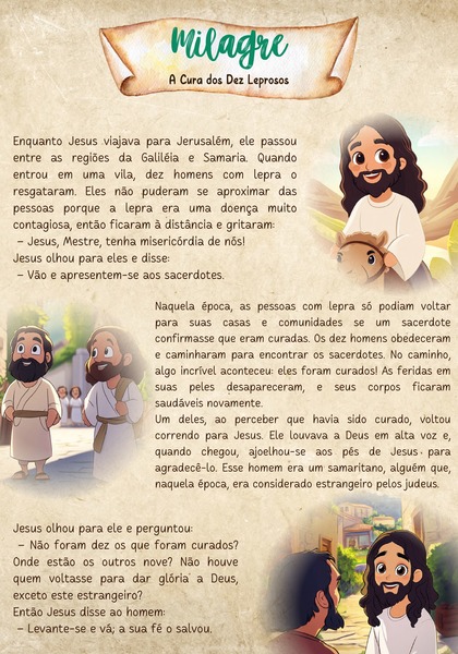 Milagre - A Cura dos Dez Leprosos
