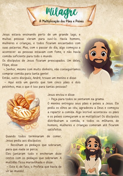 Milagre - A Multiplicação dos Pães e Peixes