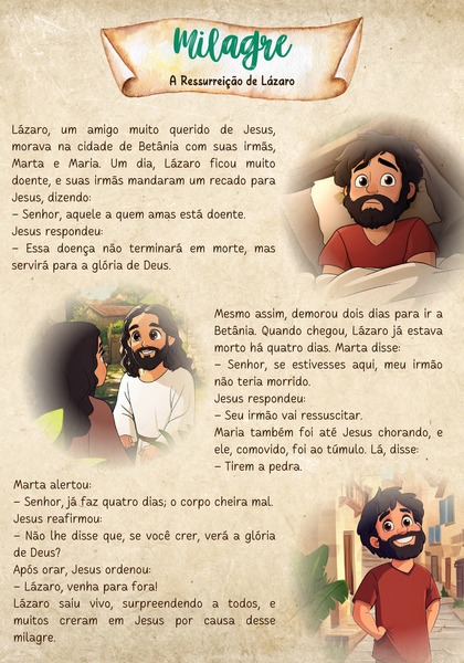Milagre - A Ressurreição de Lázaro