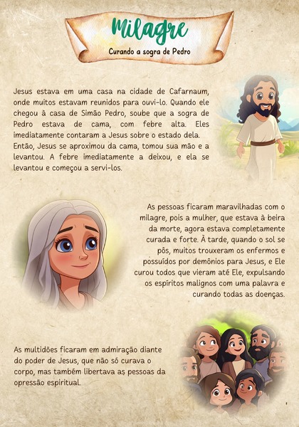 Milagre - Curando a Sogra de Pedro