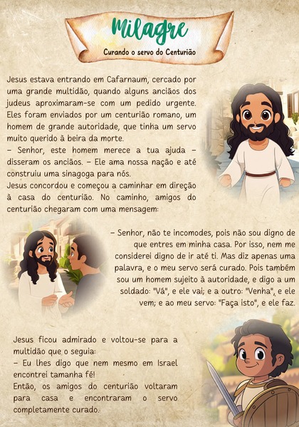 Milagre - Curando o Servo do Centurião