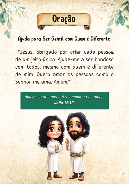 Oração - Ajuda para Ser Gentil com Quem é Diferente
