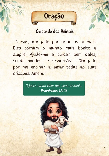 Oração - Cuidando dos Animais