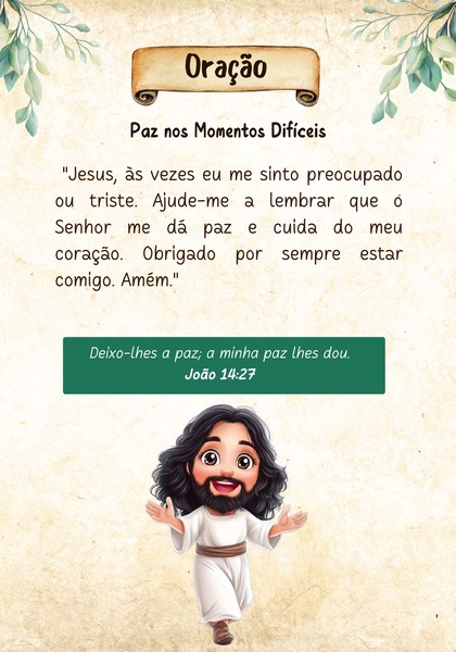 Oração - Paz nos Momentos Difíceis