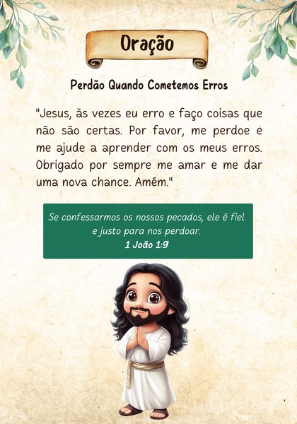 Oração - Perdão Quando Cometemos Erros