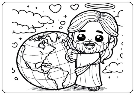 Para Colorir - Deus Amou o Mundo