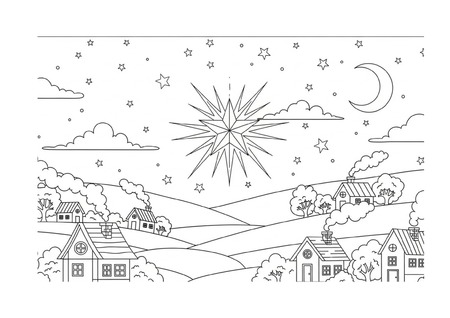 Para Colorir - Estrela