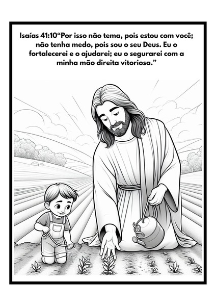 Para Colorir - Isaías 41:10 v.2