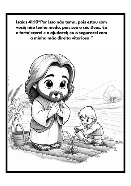Para Colorir - Isaías 41:10