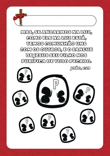 Para Colorir - Jesus nos Purifica