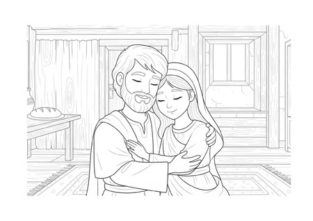 Para Colorir - José e Maria v.3