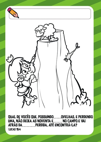 Para Colorir - Lucas 15:4