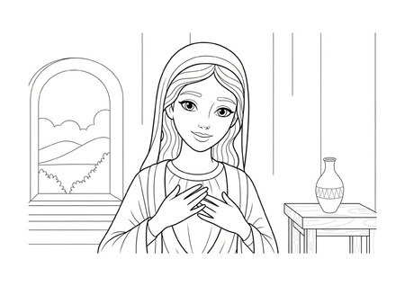 Para Colorir - Maria v.2