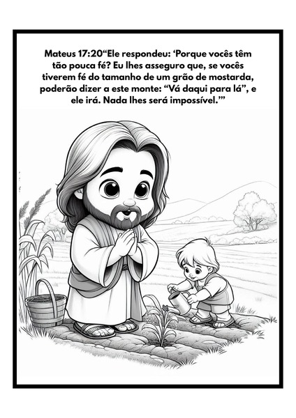 Para Colorir - Mateus 17:20