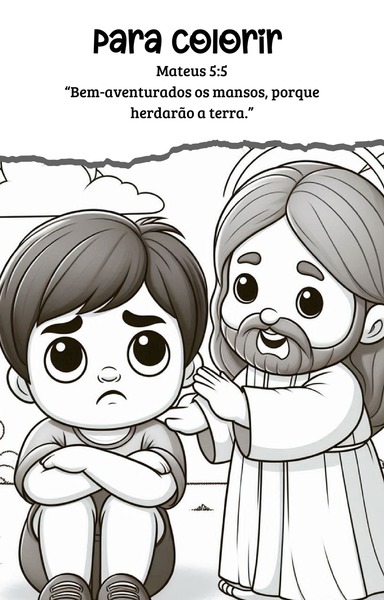 Para Colorir - Mateus 5:5