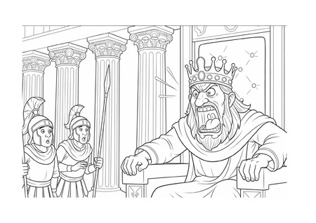 Para Colorir - O Rei Furioso