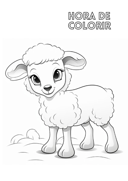 Para Colorir - Ovelha v.3