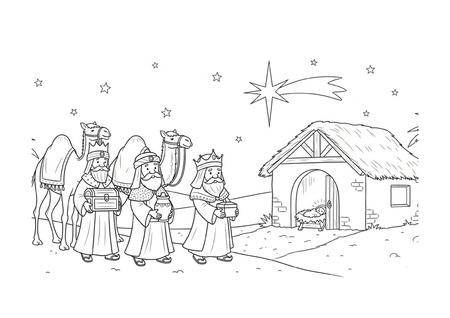 Para Colorir - Reis Magos do Oriente v.2