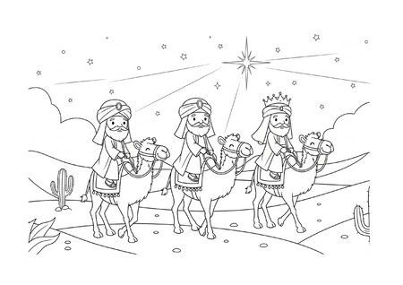 Para Colorir - Reis Magos do Oriente v.3